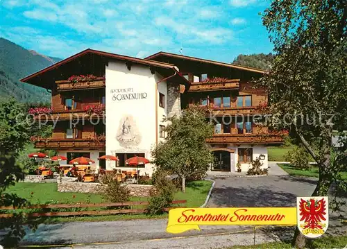 AK / Ansichtskarte Kramsach Cafe Restaurant Sporthotel Sonnenuhr Kramsach