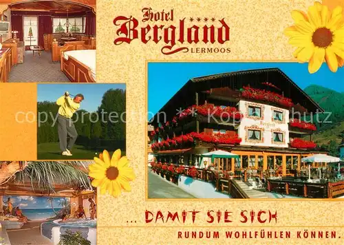AK / Ansichtskarte Lermoos_Tirol Hotel Bergland Hallenbad Golfplatz Lermoos Tirol