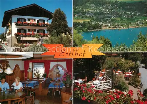AK / Ansichtskarte Seeboden_Millstaettersee Hotel Pension Ertlhof Terrasse Seeblick Seeboden_Millstaettersee