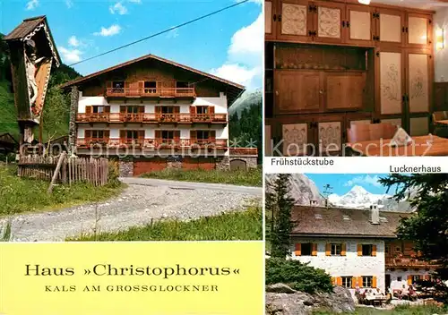 AK / Ansichtskarte Kals_Grossglockner Gaestehaus Pension Haus Christophorus Inri Kals Grossglockner