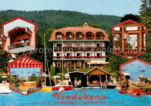 AK / Ansichtskarte Poertschach_Woerthersee Gaestehaus Pension Vindobona Poertschach Woerthersee