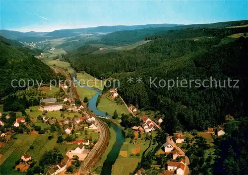 AK / Ansichtskarte St_Thomas_Eifel Fliegeraufnahme Priesterhaus St_Thomas_Eifel