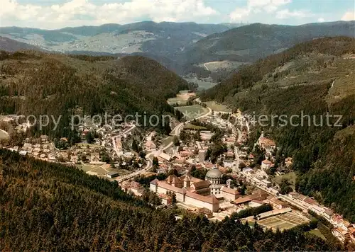 AK / Ansichtskarte St_Blasien Fliegeraufnahme mit Kloster St_Blasien