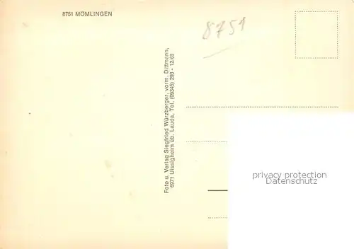 AK / Ansichtskarte Moemlingen Panorama Moemlingen