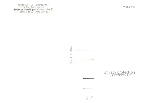 AK / Ansichtskarte Kiedrich Gasthaus zur Weinlaune Kiedrich