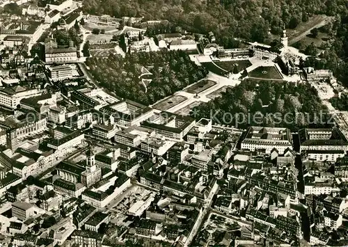 AK / Ansichtskarte Karlsruhe_Baden Fliegeraufnahme Karlsruhe_Baden