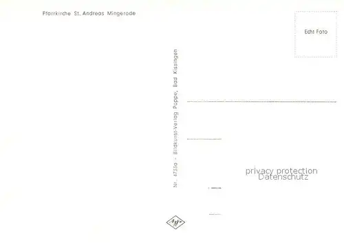 AK / Ansichtskarte Mingerode Pfarrkirche Sankt Andeas Mingerode
