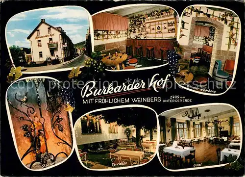 AK / Ansichtskarte Klingenberg_Main Burkarder Hof Froehlicher Weinberg Klingenberg Main