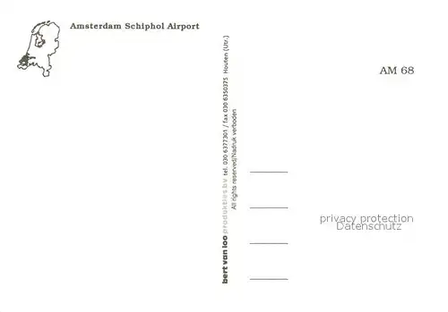 AK / Ansichtskarte Flughafen_Airport_Aeroporto Amsterdam Schiphol Airport  Flughafen_Airport