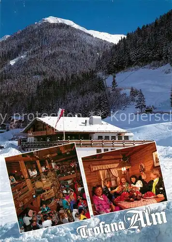 AK / Ansichtskarte Ischgl Trofana Alm Huettenzauber Winterlandschaft Alpen Ischgl