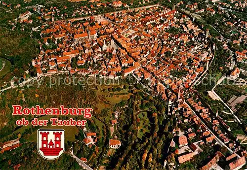 AK / Ansichtskarte Rothenburg_Tauber Fliegeraufnahme Rothenburg Tauber