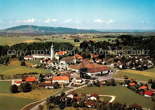 AK / Ansichtskarte Rottenbuch_Oberbayern Fliegeraufnahme mit Kloster Maria Geburt mit Hohen Peissenberg Rottenbuch Oberbayern