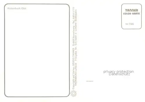 AK / Ansichtskarte Rottenbuch_Oberbayern Fliegeraufnahme Rottenbuch Oberbayern