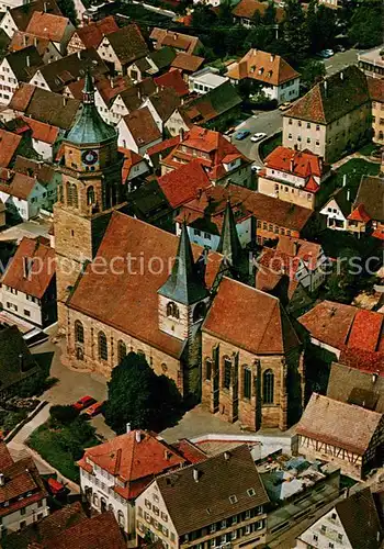 AK / Ansichtskarte Weil_der_Stadt Fliegeraufnahme Pfarrkirche St. Peter und Paul Weil_der_Stadt