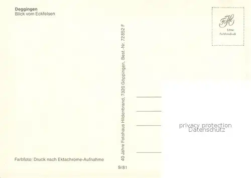 AK / Ansichtskarte Deggingen Fliegeraufnahme Deggingen