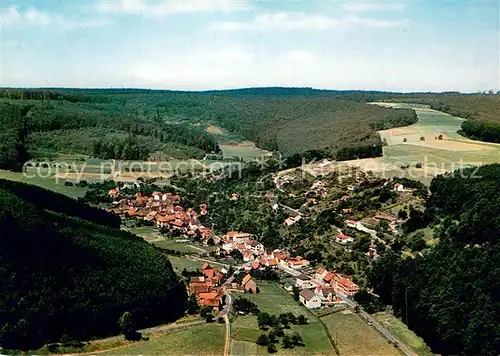 AK / Ansichtskarte Wald Amorbach Fliegeraufnahme Gasthaus Pension Waldesruh Wald Amorbach