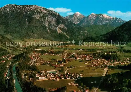 AK / Ansichtskarte Ruhpolding Fliegeraufnahme mit Rauschberg Sonntagshorn Reifelberg Ruhpolding