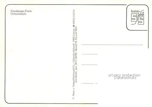 AK / Ansichtskarte Flensburg Fliegeraufnahme F?rde Ochseninseln Flensburg