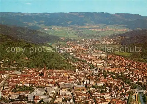 AK / Ansichtskarte Freiburg_Breisgau Fliegeraufnahme Freiburg Breisgau