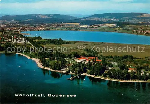 AK / Ansichtskarte Radolfzell_Bodensee Fliegeraufnahme mit Kurzentrum Mettnau Radolfzell Bodensee