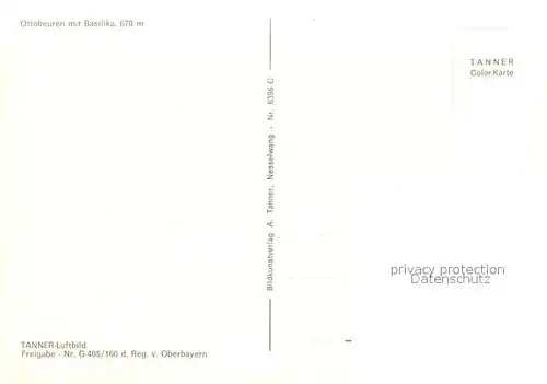 AK / Ansichtskarte Ottobeuren Fliegeraufnahme mit Basilika Ottobeuren