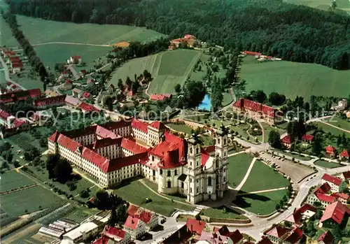 AK / Ansichtskarte Ottobeuren Fliegeraufnahme Benediktinerabtei und Basilika Ottobeuren