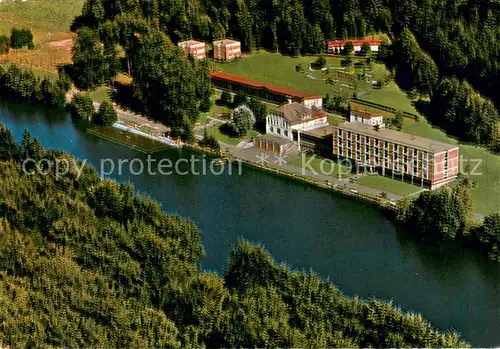 AK / Ansichtskarte Hirzenhain_Wetteraukreis Fliegeraufnahme Sanatorium Hillersbach  Hirzenhain Wetteraukreis