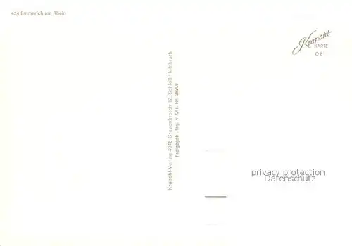 AK / Ansichtskarte Emmerich_Rhein Fliegeraufnahme Rheinpartie Emmerich Rhein