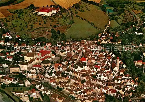 AK / Ansichtskarte Ellwangen_Jagst Fliegeraufnahme  Ellwangen_Jagst
