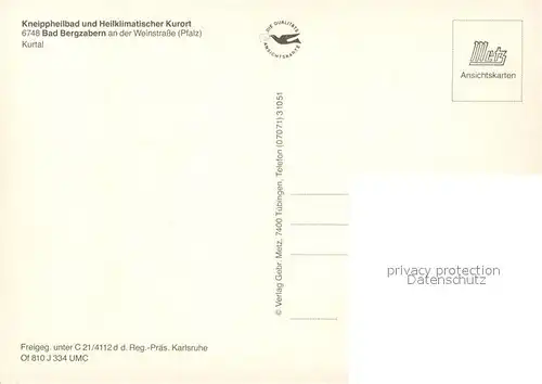 AK / Ansichtskarte Bad_Bergzabern Fliegeraufnahme Bad_Bergzabern