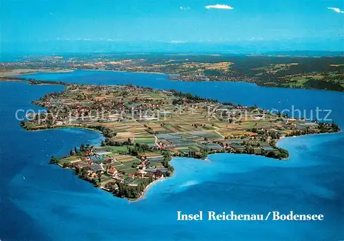 AK / Ansichtskarte Insel_Reichenau Fliegeraufnahme Insel Reichenau