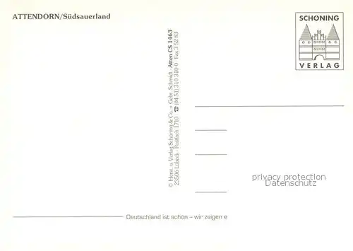 AK / Ansichtskarte Attendorn Fliegeraufnahme Attendorn