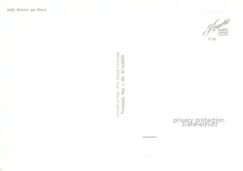 AK / Ansichtskarte Worms_Rhein Fliegeraufnahme Worms Rhein