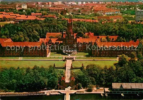 AK / Ansichtskarte Flensburg Marineschule M?rwik Fliegeraufnahme Flensburg