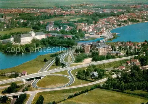 AK / Ansichtskarte Schleswig_Schlei Fliegeraufnahme Schleswig_Schlei