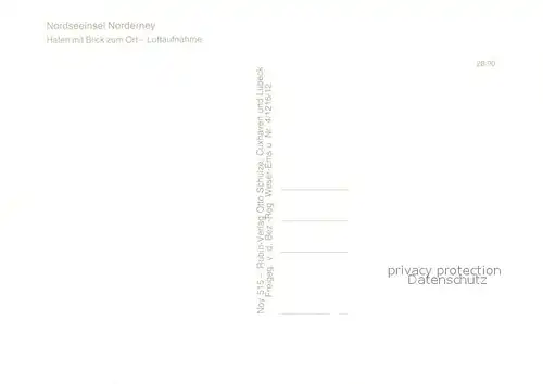 AK / Ansichtskarte Norderney_Nordseebad Fliegeraufnahme Hafen  Norderney_Nordseebad