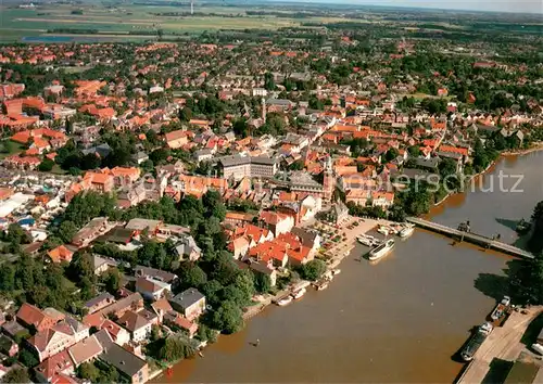 AK / Ansichtskarte Leer_Ostfriesland Fliegeraufnahme Leer_Ostfriesland