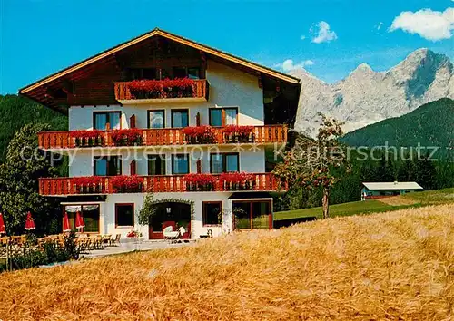 AK / Ansichtskarte Ramsau_Dachstein_Steiermark Pension Kobaldhof Felder Alpen Ramsau_Dachstein