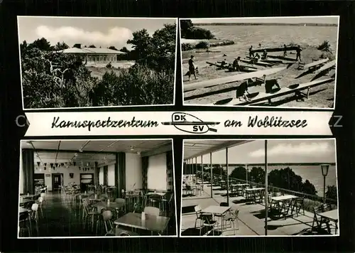 AK / Ansichtskarte Gross_Quassow Kanusportzentrum am Woblitzsee Gross Quassow