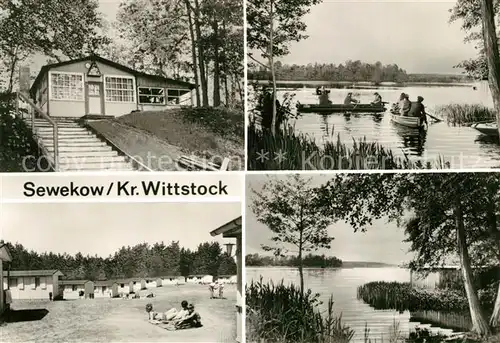 AK / Ansichtskarte Sewekow Konsumgaststaette Donnerberg Angler Langenhagensee Bungalowsiedlung Sewekow
