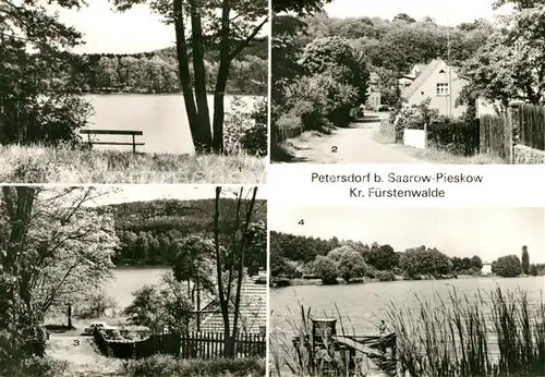 AK / Ansichtskarte Petersdorf_Saarow Pieskow Partien am Petersdorfer See Neu Golmer Strasse Petersdorf Saarow Pieskow