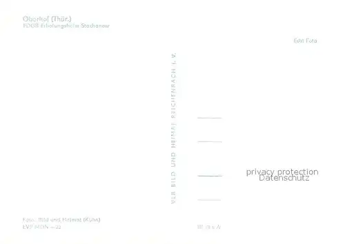 AK / Ansichtskarte Oberhof_Thueringen FDGB Erholungsheim Stachanow im Winter Oberhof Thueringen