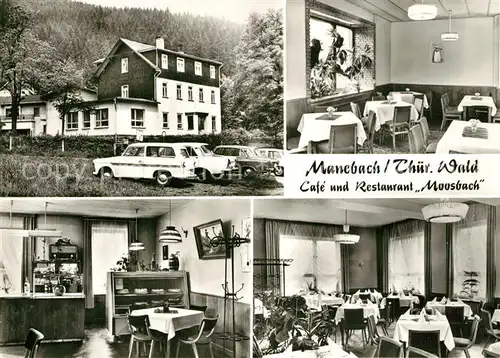 AK / Ansichtskarte Manebach Cafe und Restaurant Moosbach Manebach