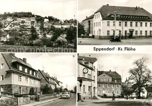 AK / Ansichtskarte Eppendorf_Sachsen Siedlung HO Gaststaette Karl Liebknecht Strasse Borstendorfer Strasse 