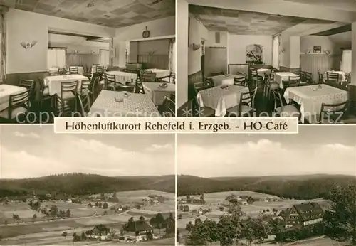AK / Ansichtskarte Rehefeld Zaunhaus Panorama Hoehenluftkurort HO Cafe Rehefeld Zaunhaus