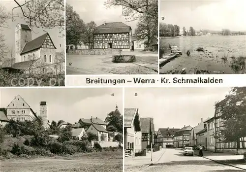 AK / Ansichtskarte Breitungen_Werra Basilika Markt Naturschutzgebiet See Herrenbreitungen Schloss Frauenbreitungen Breitungen Werra