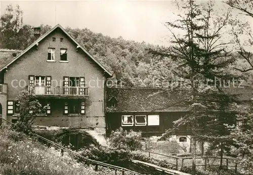 AK / Ansichtskarte Eisenberg_Thueringen Waldgasthaus Walkmuehle im Muehltal Eisenberg Thueringen