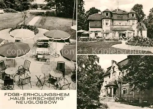 AK / Ansichtskarte Neuglobsow FDGB Erholungsheim Haus Hirschberg Neuglobsow