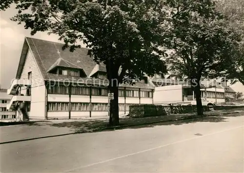 AK / Ansichtskarte Oberhof_Thueringen FDGB Urlauberwohnheim Oberhof Thueringen