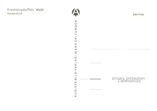 AK / Ansichtskarte Friedrichroda Panorama Adolphsblick Friedrichroda